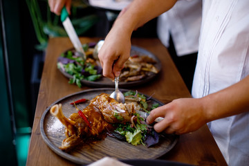 chef preparing food