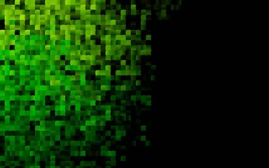 Dark Green vector cover in polygonal style. Beautiful illustration with rectangles and squares. The template can be used as a background.