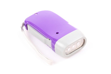 Electric Pocket Flashlight on white background