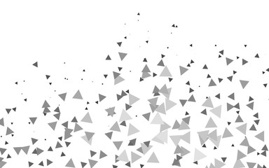 Light Silver, Gray vector layout with lines, triangles. Illustration with set of colorful triangles. Template for wallpapers.