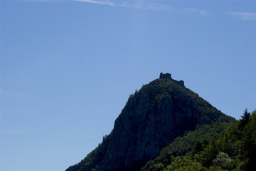 Montsegur castle from a distance
