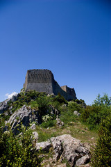 Montsegur castle from the path