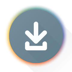 Download Down Arrow icon button illustration
