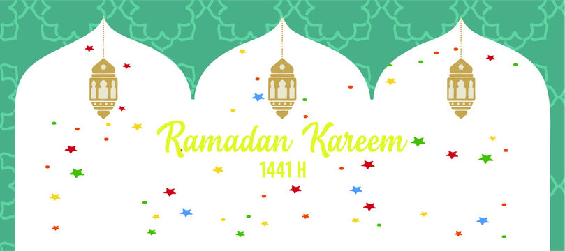 Ramadan Kareem Poster Vector Illustration Concept