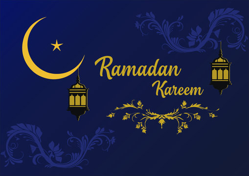 Ramadan Kareem Poster Vector Illustration Concept