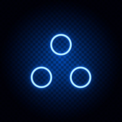 hail, ice blue neon vector icon