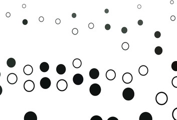 Light Black vector cover with spots.