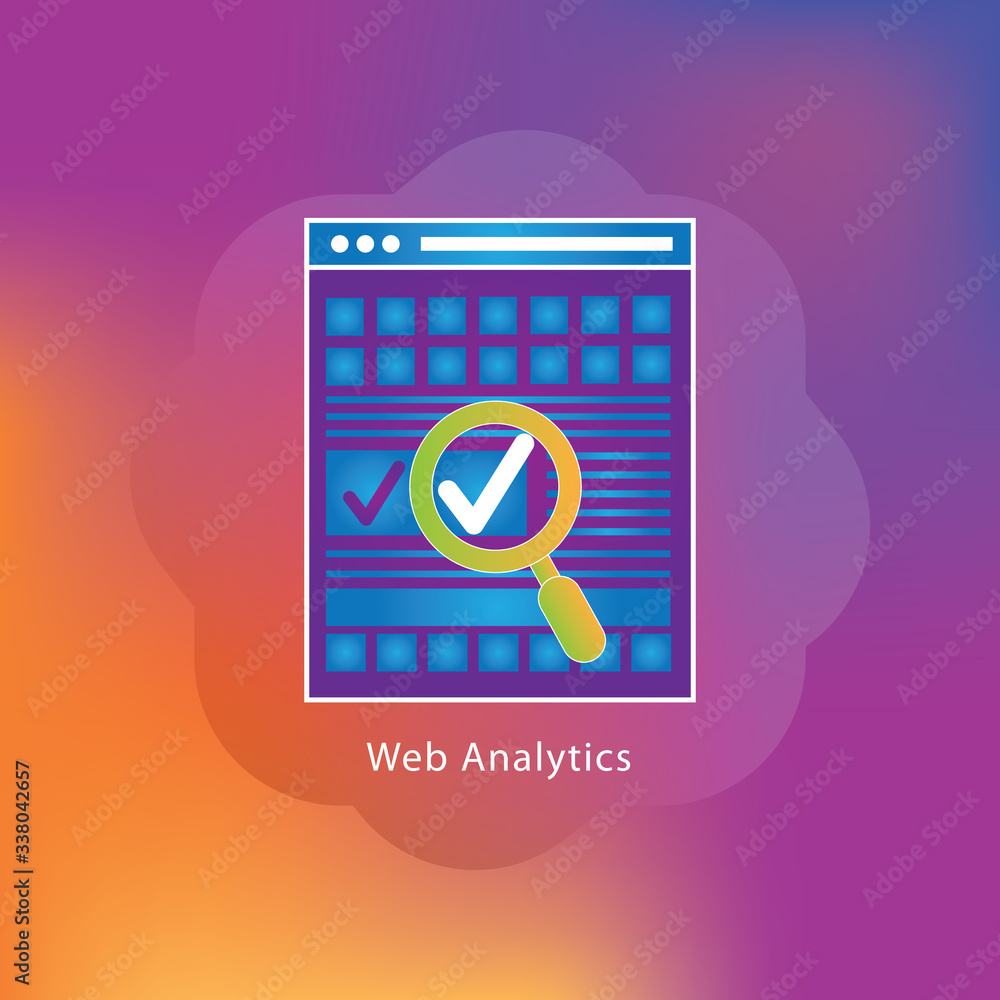 Poster seo optimization, programming process concept