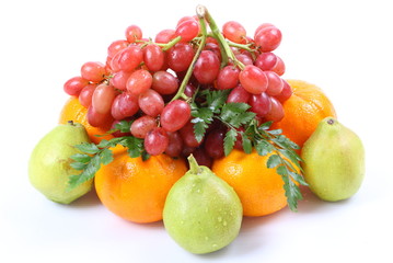 Healthy fruit isolated on white background