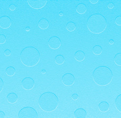 Monochrome graphic of light blue 3d bubbles against background