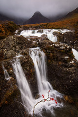 The Fairy Pools during rainy time, Glen Brittle, Skye, Scotland.