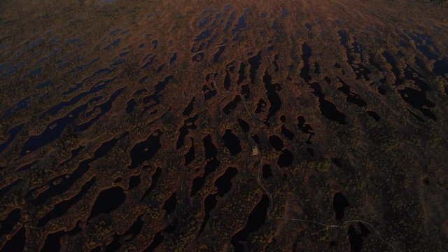 Picturesque lakes reflect colours among green forests