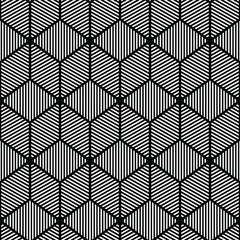 Line cube seamless pattern design