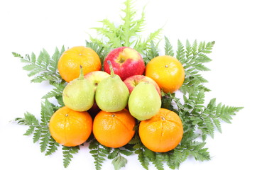 Healthy fruit isolated on white background