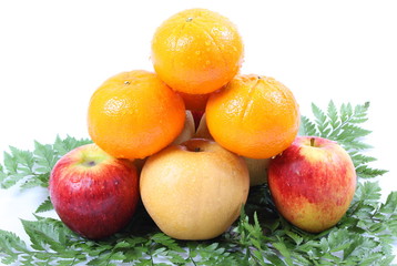 Healthy fruit isolated on white background