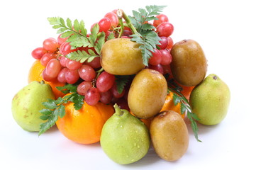 Healthy fruit isolated on white background