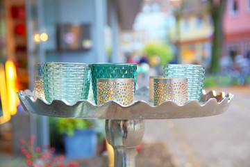 decorative glass cups for candles