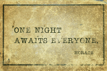 one night Horace