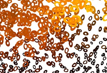 Dark Yellow, Orange vector layout with circle shapes.