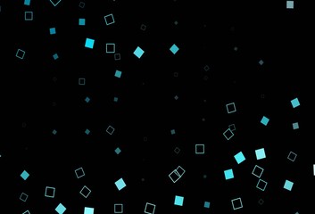 Fototapeta premium Dark BLUE vector template with square style.