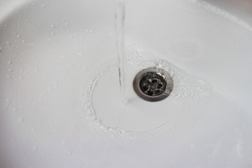 water flowing from a tap