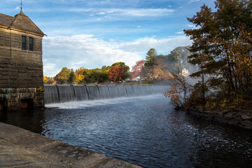 Obraz na płótnie Canvas An Autumn Morning in Framingham Massachusetts