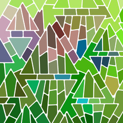 abstract vector stained-glass mosaic background