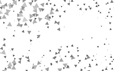Fototapeta na wymiar Light Silver, Gray vector template with crystals, triangles. Decorative design in abstract style with triangles. Modern template for your landing page.