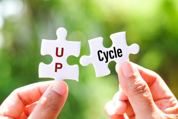 Upcycle (Reuse - discarded objects or material in such a way as to create a product of higher...