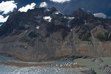 snow covered mountains