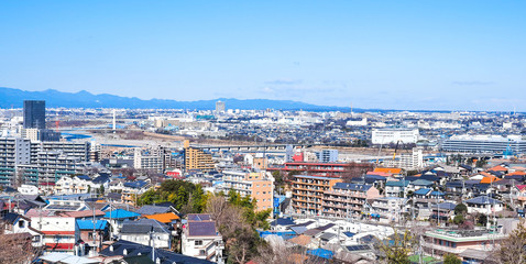 Fototapeta na wymiar 郊外の住宅地　東京