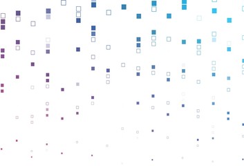 Light Blue, Red vector pattern with crystals, rectangles.