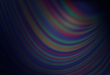 Dark BLUE vector pattern with lamp shapes.