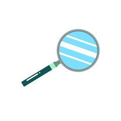 flat vector magnifying glass illustrator