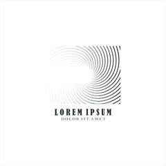 Naklejka premium creative fingerprint logo icon circle design template