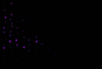 Dark Purple vector background with rectangles.