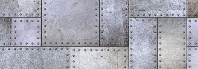 steel metal plate background, 3D