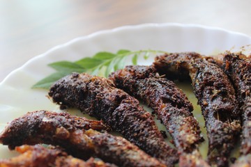 Sardine Fish Fry close up