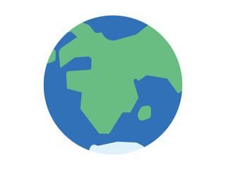 素材＿シンプルな地球