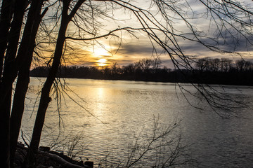 Sunset on the Arkansas River