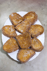 I cooked French toast. They are also called torrijas in Spain