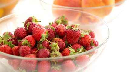Fresh strawberries.