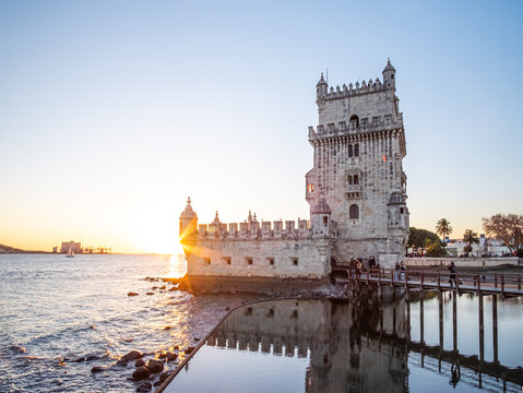 Torre De Belem In Lisbon