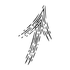 Arrows vector collection with doodle style and black color. Vector EPS 10. Abstract elements for business infographic. Navigation symbol system. 