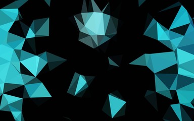 Light BLUE vector shining triangular background. An elegant bright illustration with gradient. Completely new design for your business.
