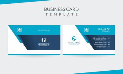Geometric Office Business Card Mockup