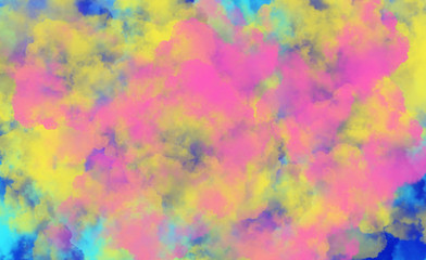 Liquid uneven marble pattern with light highlights. Abstract acrylic background. Texture of a work of art. The effect of fluid art. The abstract artwork is smeared and splattered with paint.