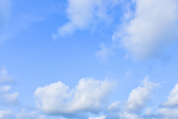 Blue sky white clouds for background