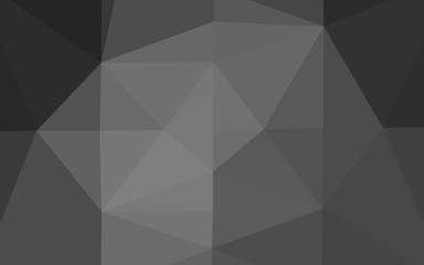 Dark Silver, Gray vector abstract polygonal layout. A sample with polygonal shapes. The best triangular design for your business.