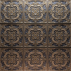 Vintage decorative pattern. 3D rendering.